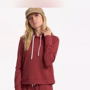 Vuori Women's Burgundy Hoodie